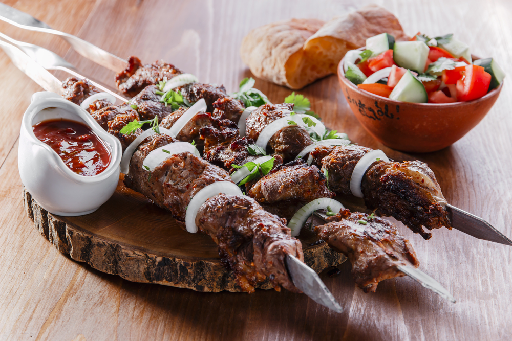 Шашлык из бараньего мяса фото